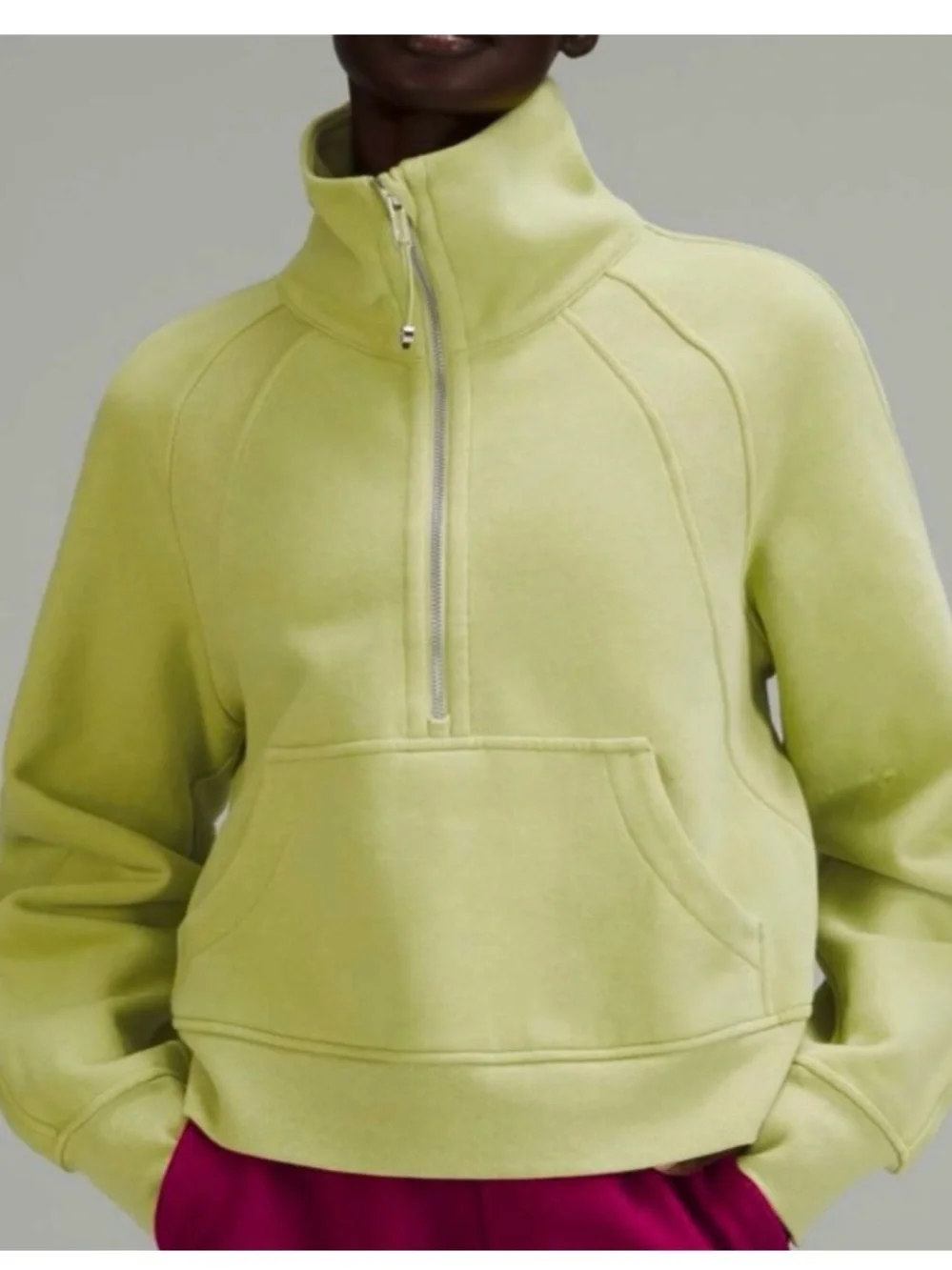lululemon Scuba oversized Half-Zip Pullover Sweatshirt Wasabi Green - Picture 1 of 4